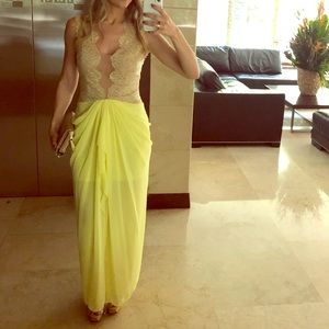 BCBG LACE BODICE DRESS